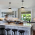 Venezia Industrial Modern Barn Pendant Light Glass Shade 1-Light